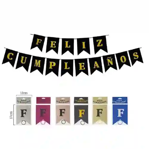 Banderín Guirnalda Feliz Cumpleaños - Colores