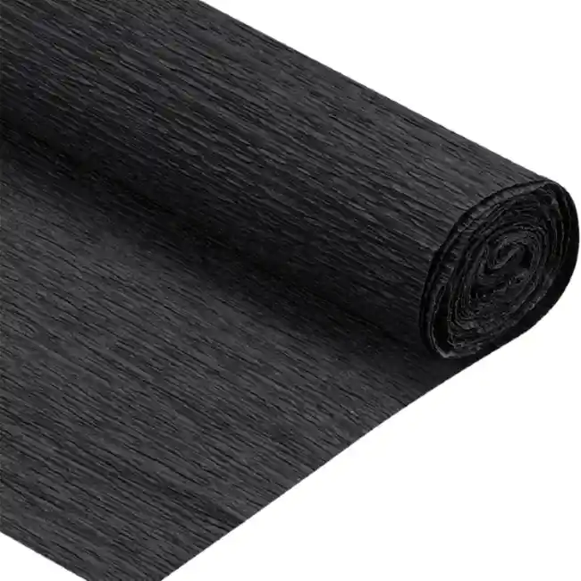 Papel Crepe Negro 50 X 200 Cms