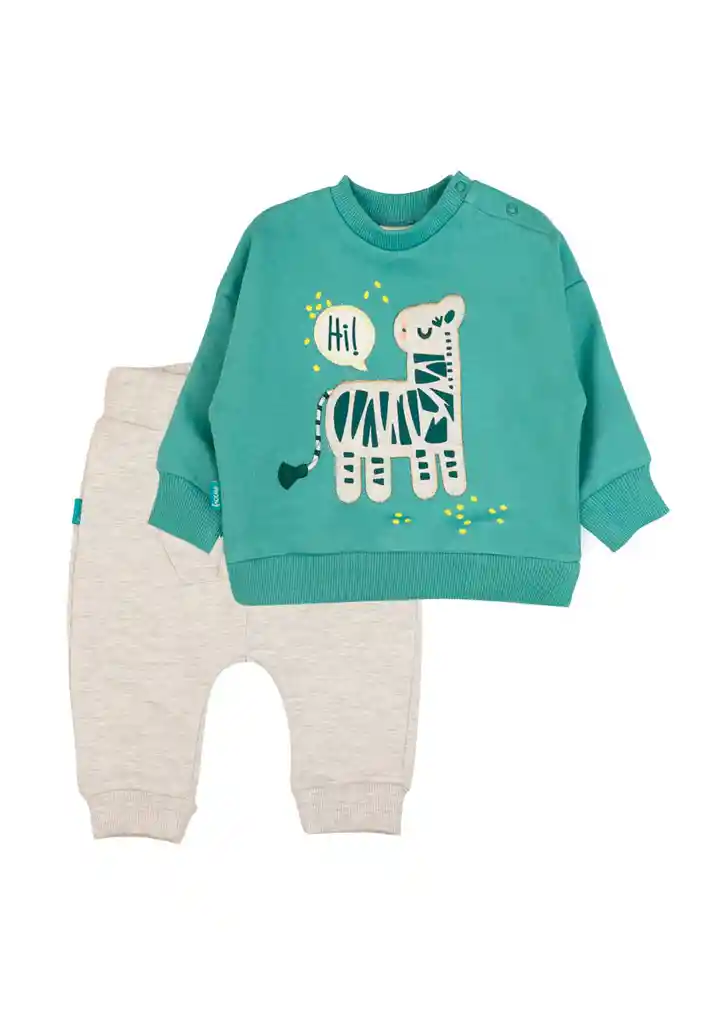 Buzo Newborn Niño Algodón Holiday 110 Esmeralda 6m