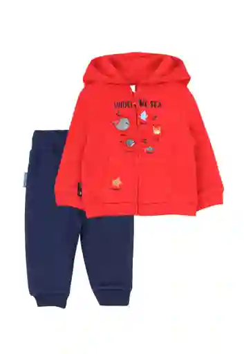 Buzo Newborn Niño Algodón Essence 109 Rojo 6m