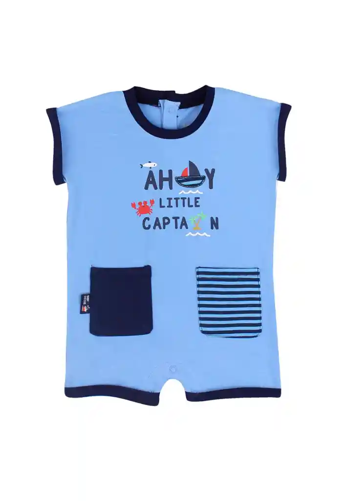 Enterito Newborn Niño Algodón Essence 106 Azulino 1m