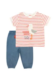 Conjunto Newborn Niño Essence 103 Rojo 6m