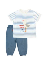 Conjunto Newborn Niño Essence 103 Celeste 3m