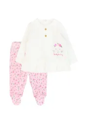 Conjunto Newborn Niña Plush Essence 123 Rosado 3m