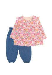 Conjunto Newborn Niña Algodón Essence 120 Coral 3m