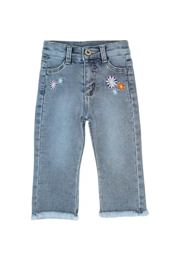Jeans Bb Niña Flare Essence 195 Azul 3/6
