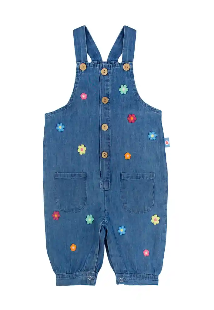 Jardinera Bb Niña Mezclilla Spirit 214 Azul 3/6