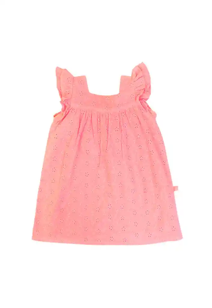 Vestido Bb Niña Broderie Essence 206 Coral 6/12