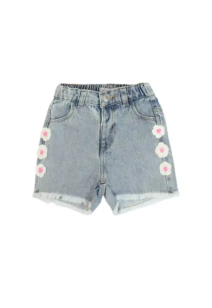 Short Bb Niña Mezclilla Spirit 203 Celeste 12/18