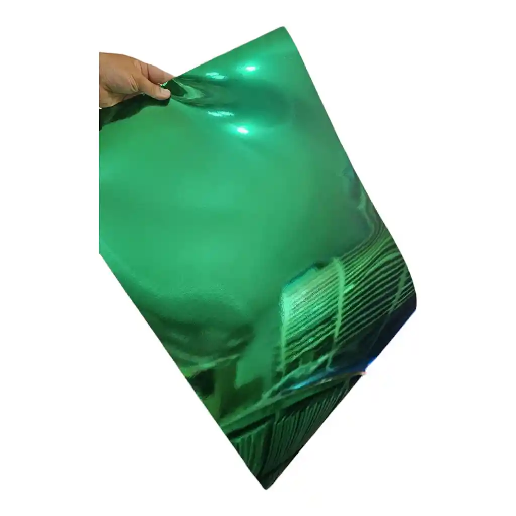 Cartulina Metálica Espejo Verde 50x70cm. 250grs