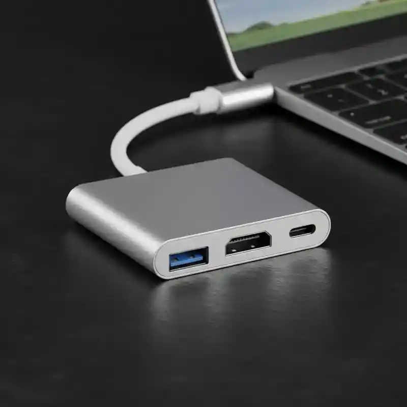 Adaptador Tipo C A Hdmi Usb Y Usb C