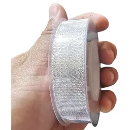 Cinta Genero Plata Brillante 2cm X 18,2mtrs