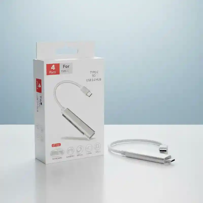 Adaptador Tipo C A Usb 4 Puertos