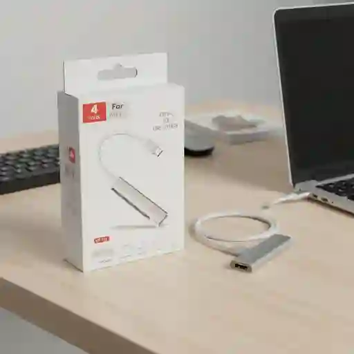 Adaptador Tipo C A Usb 4 Puertos
