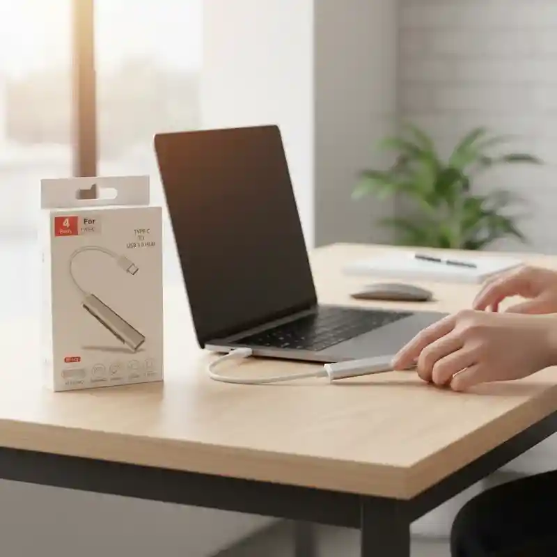 Adaptador Tipo C A Usb 4 Puertos