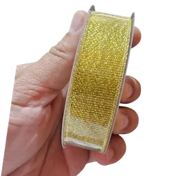 Cinta Genero Dorado Brillante 2cm X 18,2mtrs
