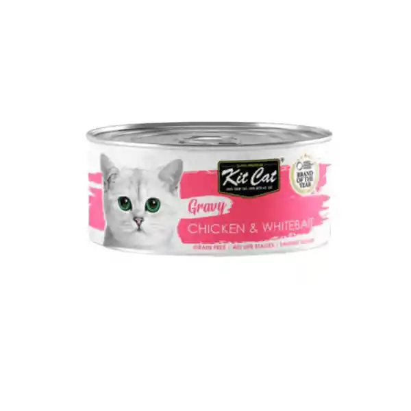 Kit Cat - Gravy - Alimento Para Gatos Pollo Y Morena En Salsa 70gr