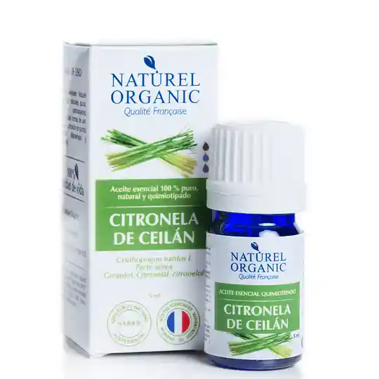 Aceite Esencial De Citronela De Ceilán Naturel Organic 5 Ml