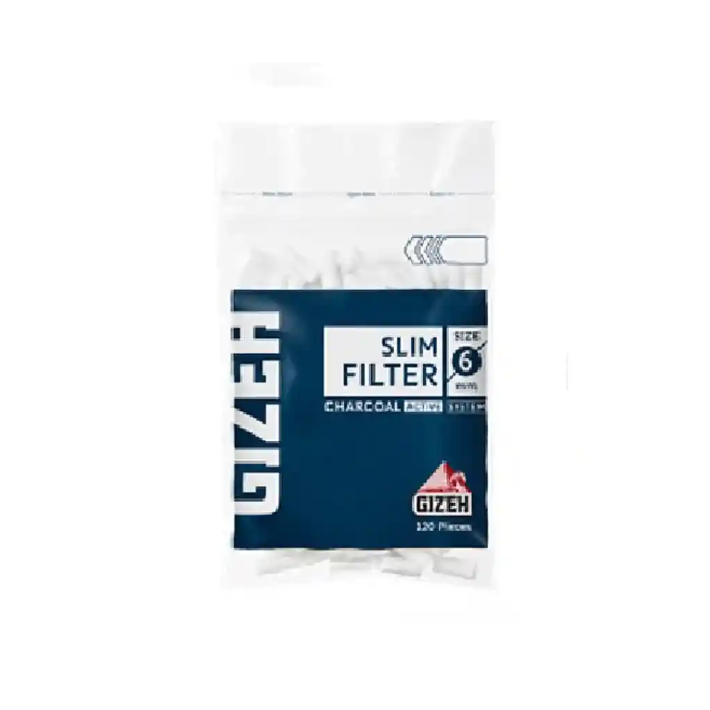 Filtros Gizeh Slim Con Carbón Activo 6mm
