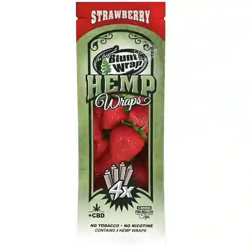 Blunt Hemp Wrap X4 Strawberry