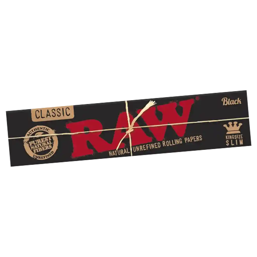 Papelillos Raw Black King Size Slim - Sabanas