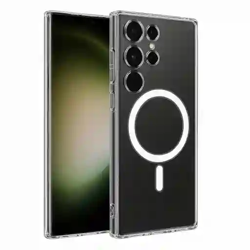 Carcasa Transparente Magnética Samsung S24 ultra Esquinas Reforzadas