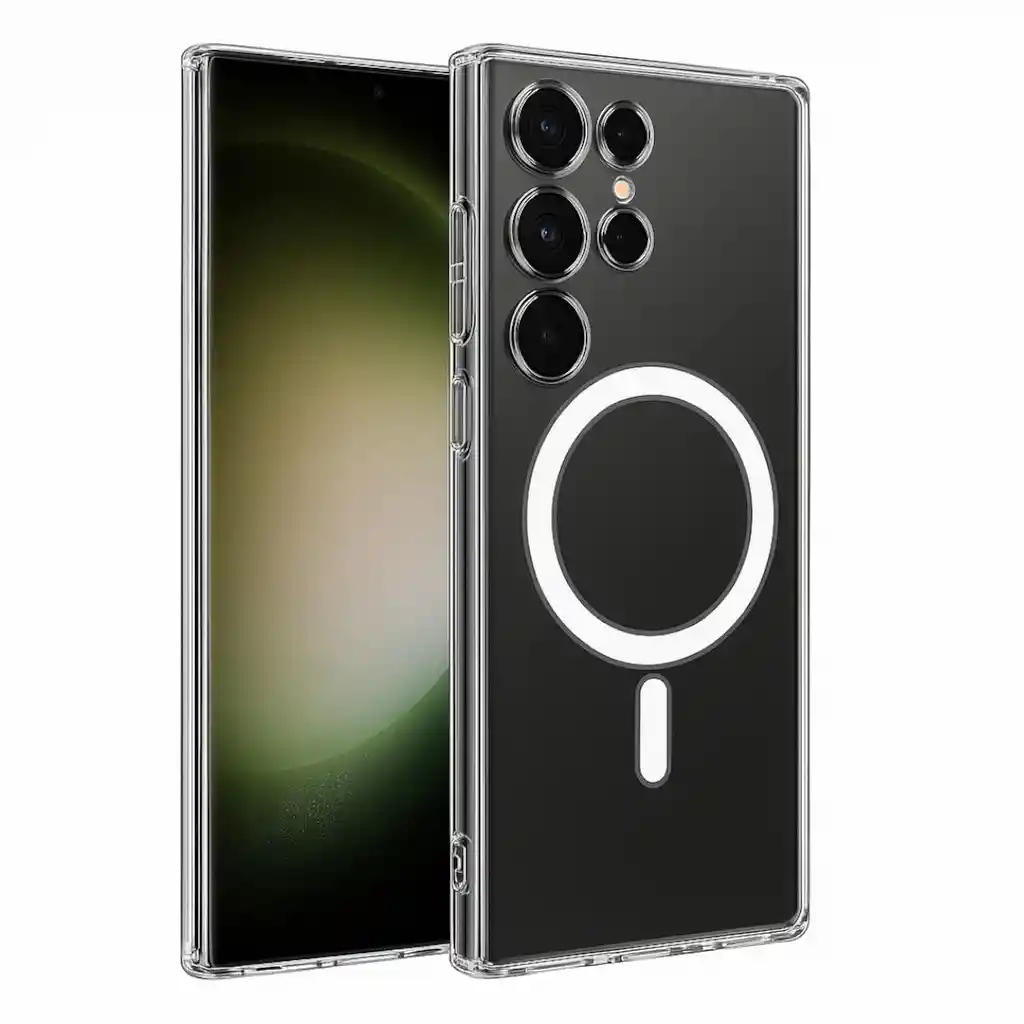 Carcasa Transparente Magnética Samsung S24 ultra Esquinas Reforzadas