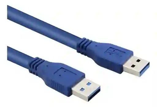 Cable Alargador Usb Macho A Usb Macho 5m Usb 2.0 En Bolsita Color Azul
