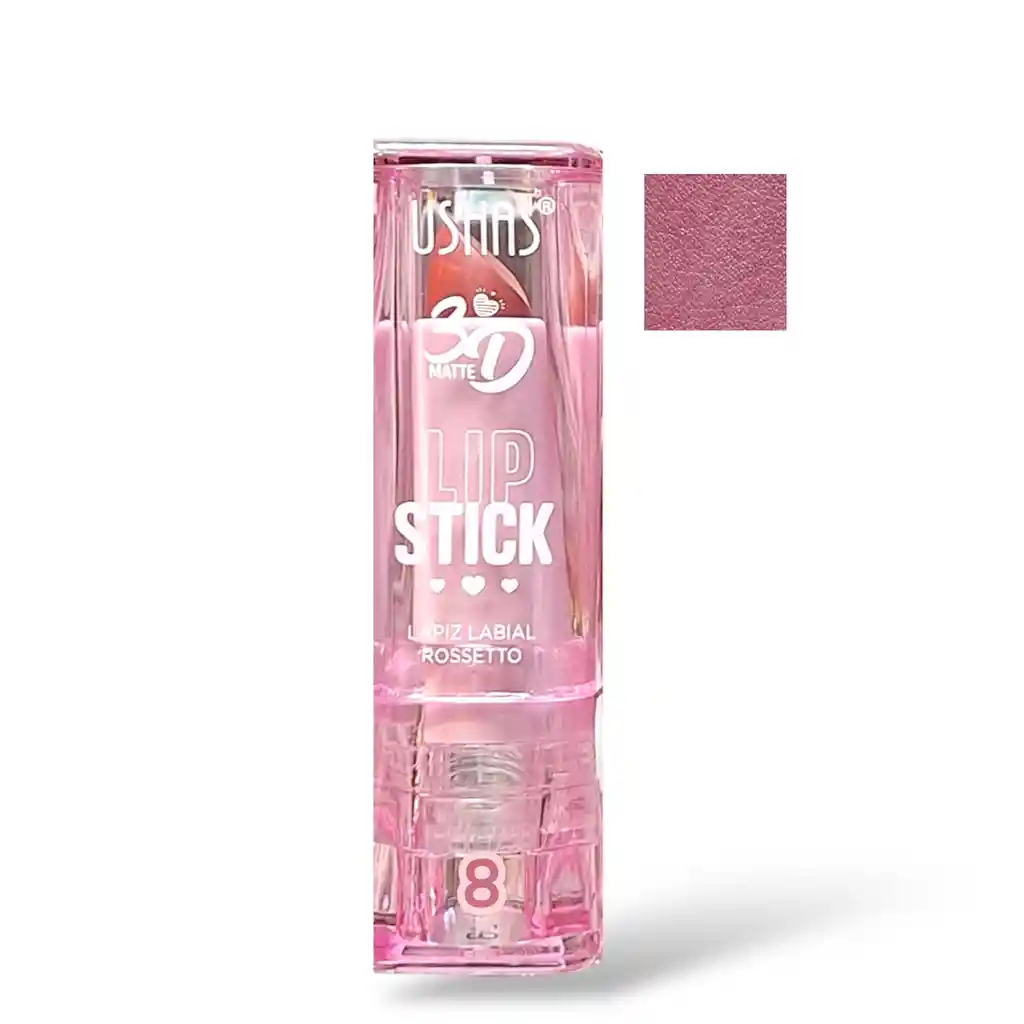 Ushas · Labial En Barra 3d Matte 08