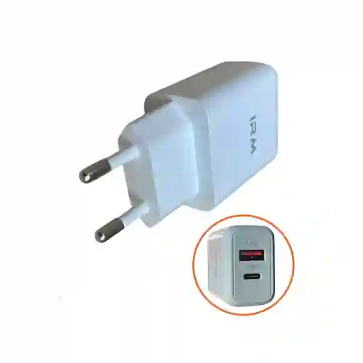 Cargador Adaptador Portátil Usb Tipo C Enchufe Chile 5v 2a