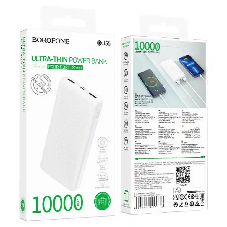 Powerbank Cargador Portatil 10.000 Mah - Borofone Bj55