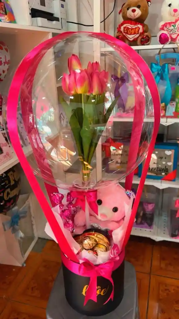 Box Arreglo Gobo Y Flores