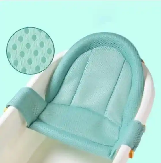 Hamaca Malla De Tina Ducha Bañera Para Bebé Red De Baño Azul