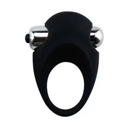 Anillo Vibrador De Silicona Negro