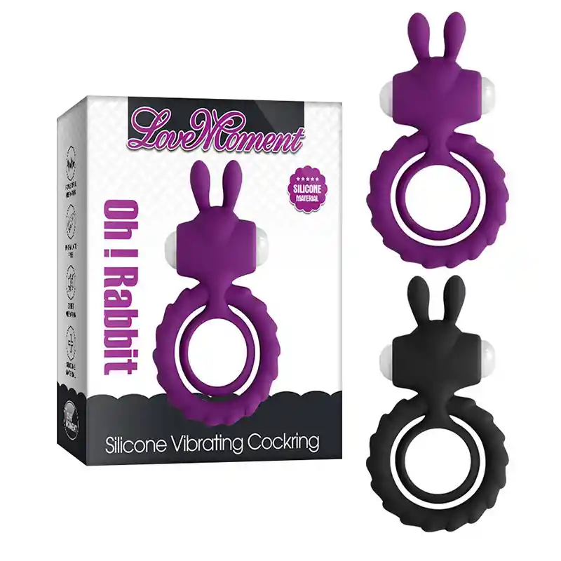Anillo Vibrador Oh Rabit Morado