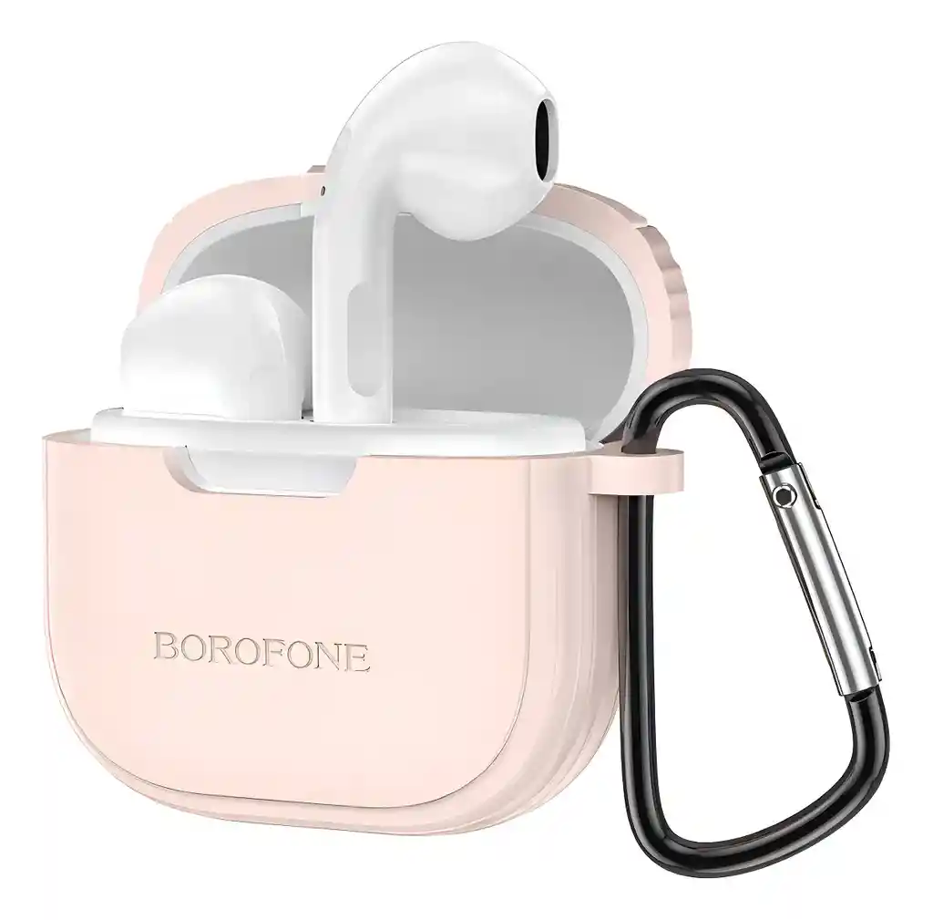 Audífonos Borofone Con Funda Rosa Pastel