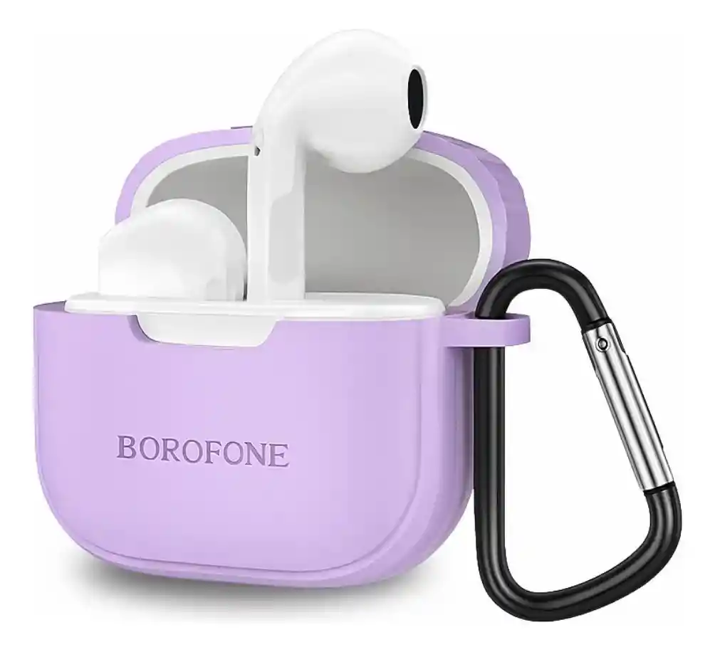 Audífonos Borofone Con Funda Lila