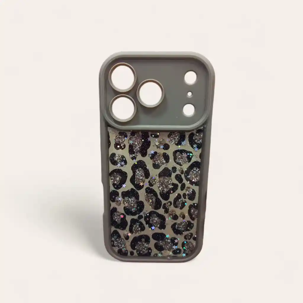 Funda Animal Print Con Brillo Iphone 17 Pro