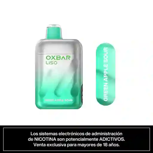 Vaporizador Desechable Green Apple Sour 28.000 Puffs 5% - Oxbar Liso