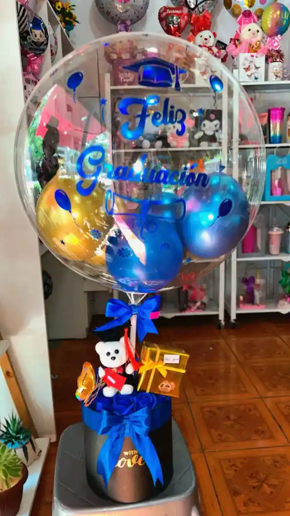 Box Graduacion Globo Burbuja