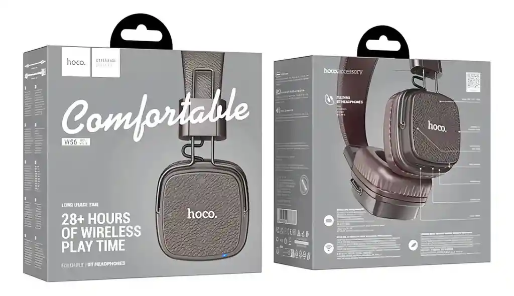 Audífono Inalámbrico Hoco W56 28 Hrs. Marrones