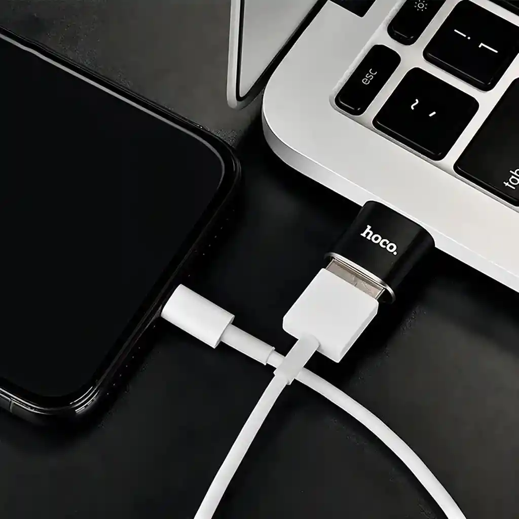 Adaptador Type-c A Usb 3.0a Otg Negro