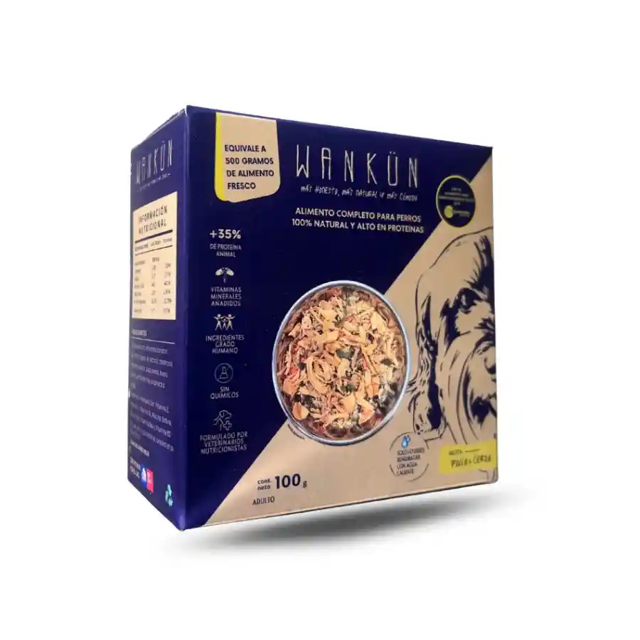 Wankun Sabor Pollo-cerdo Alimento Para Perros 100gr 100 Gr