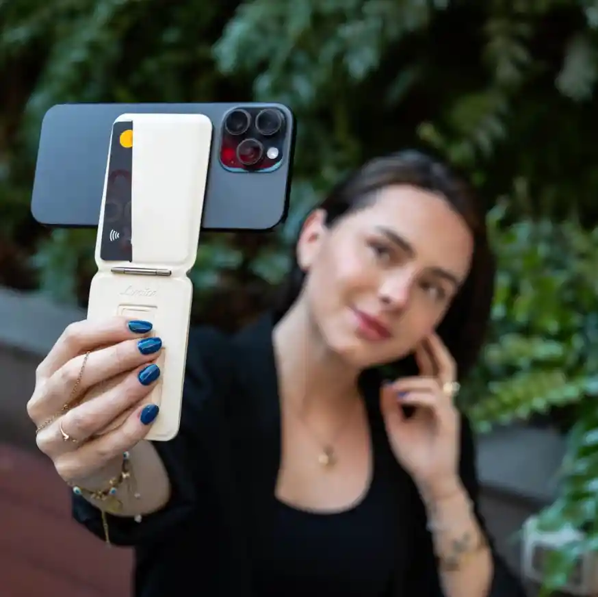 Trípode/tarjetero Flexstand Para Celular - Beige