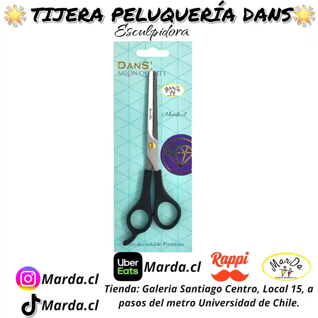 Tijera Esculpidora Para Peluqueria Profesional De Corte Dans (entresacar)