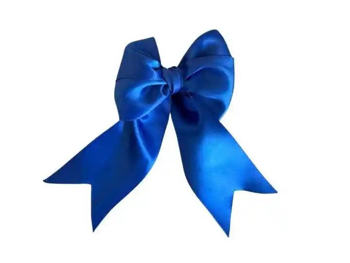 Lazo Azul Satinado 10x10 Cm Para Regalos, Eventos Y Decoración – Regalos Chic