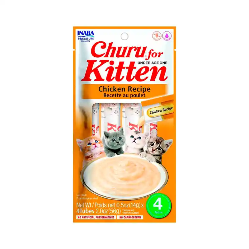 Snack Gato Churu Cat Kitten Pollo 56gr