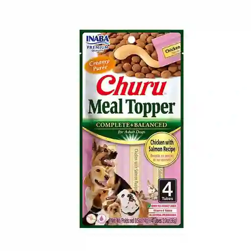 Snack Perros Churu Dog Meal Topper Pollo Y Salmon 56gr