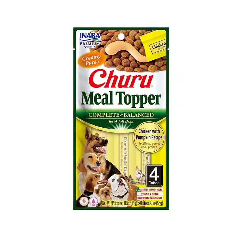 Snack Perro Churu Dog Meal Topper Pollo Y Calabaza 56gr