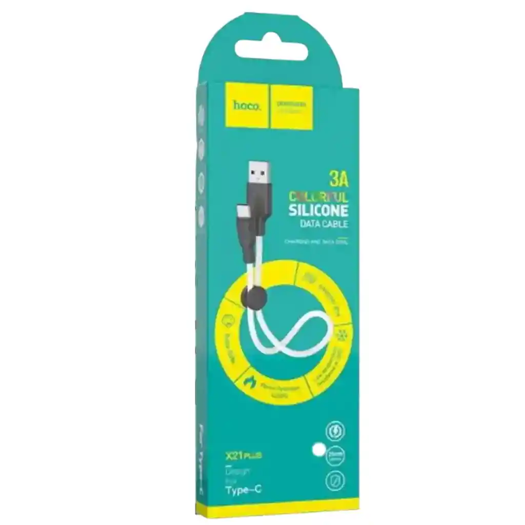 Hoco X21 Plus Cable Usb A Tipo C 3a – Flexible Y Antienredos